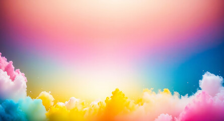 Sticker - Abstract Colorful Clouds