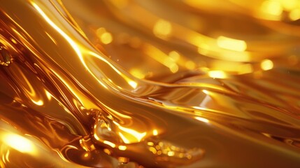 Poster - Close up shot of a shiny surface with smooth texture and reflection