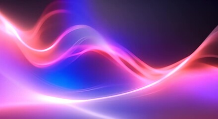 Wall Mural - Dynamic abstract background with light streaks and glowing wave video footage 4k animation