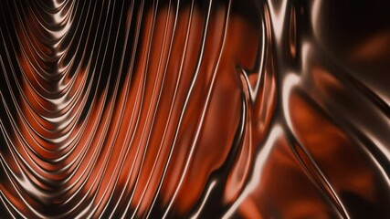 Poster - Elegant fluid art in metallic tones with stunning copper accents, exuding a sophisticated aesthetic. Design