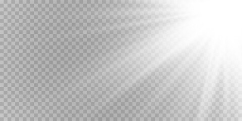 Wall Mural - light effect set. glow isolated white transparent light effect set, lens flare, explosion, glitter, 