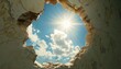 © Андрій О. - Sun Shining Through a Hole in a Cracked Wall
