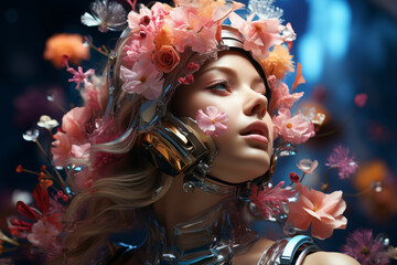 Poster - a digital collage created using digital manipulation techniques, blending photographs, illustrations