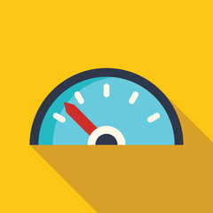 Poster - speedometer with red arrow pointing upward indicating increasing performance