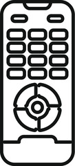 Poster - Line drawing of a remote control representing the concept of watching television