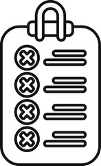 Poster - Icon of a clipboard with a checklist showing completed tasks, symbolizing productivity and accomplishment