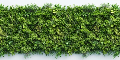 Aufkleber - A close-up shot of lush green plants growing on a wall, with intricate details and textures