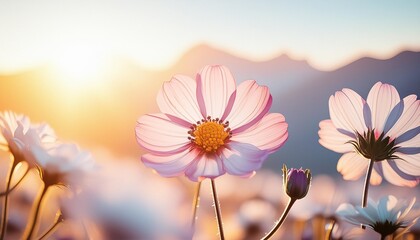 Canvas Print - on background a flower in bloom adorably spectacular a colorful greeting it s an awesome sight to see