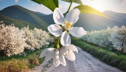 Wall Mural - lemon flower nature blossom plant beauty spring