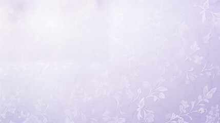 Poster - Pale Purple Floral Background with Delicate Leaf Patterns