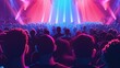 © Jaemie - Vibrant Concert Crowd Under Colorful Lights: Unity and Excitement