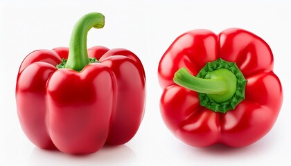 sweet red pepper isolated