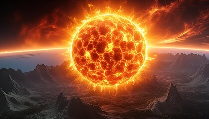 Wall Mural - sun orb