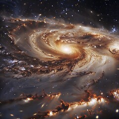 Wall Mural - showcase dense clusters of stars within a galaxy where thousands of stars are bound together by grav