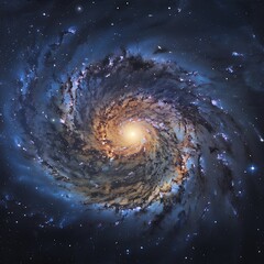 Wall Mural - capture early stages of a galactic merger where two galaxies begin to interact and merge into a sing