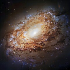 Wall Mural - use long exposure photography visualize the graceful movement of spiral arms within a galaxy 169 ima