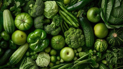 Background of green vegetables