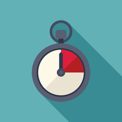 Poster - stopwatch with its hand moving, measuring time passing by