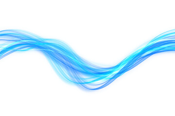 Wall Mural - modern blue line streak wave