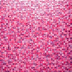 Wall Mural - pink mosaic tile wall background texture