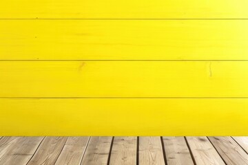 Wall Mural - Empty wooden table over wooden background