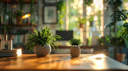 Leinwandbilder - A space where creativity flows Still life shot of a modern office space : Generative AI
