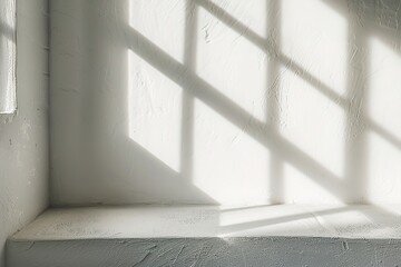 Poster - A window with a bench in front of it