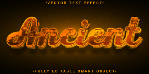 Poster - Historic Ancient Vector Fully Editable Smart Object Text Effect