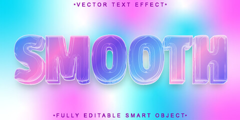 Poster - Pink Cute Smooth Vector Fully Editable Smart Object Text Effect