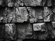 © btiger - Black Rock Texture Dark Mountain Surface Nature Wall Sharp Rocks Rock Cliff Black White Close-Up Cracked Stone Distressed Broken Gray Macro