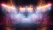 © btiger - Stadium Lights and Smoke Abstract Background for Sports Event
