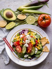 Wall Mural - Healthy mexican salad