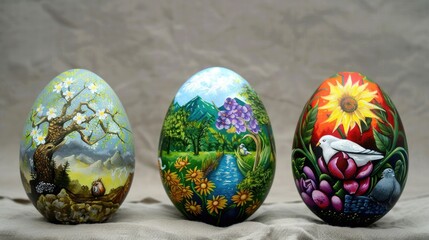 Sticker - Easter Egg Festival designs painted on eggs