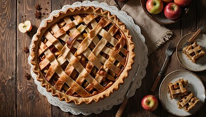 Wall Mural - homemade apple pie