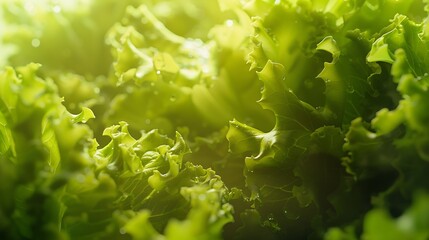 Aufkleber - Lettuce leaves vibrant and crisp offering a fresh slightly peppery flavor ideal for salads sandwiches and healthy wraps : Generative AI
