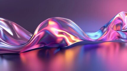 Wall Mural - Abstract Shiny Fluid Design