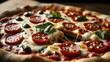 © Jihad - Freshly Italian pizza with mozzarella cheese slice