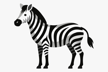 Sticker - zebra vector illustration