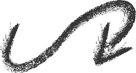 Poster - crayon hand drawn arrow icon. pencil and brush scribbles sketch. grunge charcoal textured doodle. ch