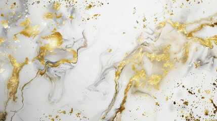 Wall Mural - gold white background