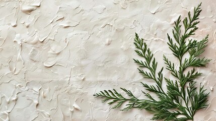 Sticker - embossed natural design  plaster textured background 