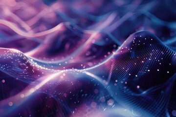 Poster - Close-up shot of a vibrant purple and blue abstract background