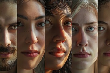 Poster - A group of people with various facial expressions, conveying emotions such as happiness, sadness, surprise, and more
