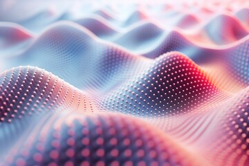 Poster - Close-up view of a repeating pattern of dots on a surface, suitable for use in design or decoration