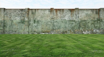 Poster - old wooden fence on field