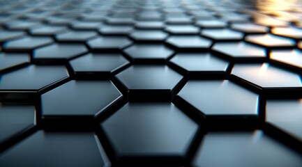 Sticker - abstract background with hexagons