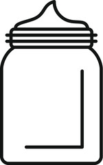 Poster - Cosmetic product for skincare routine, moisturizing cream in a jar with cap