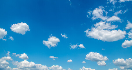 Wall Mural - blue sky with white clouds.