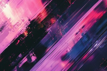 Aufkleber - A person walking down the street, blurred image