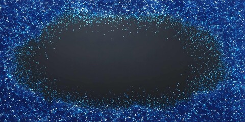 Wall Mural - Abstract background with blue glittering sparkles and dots.